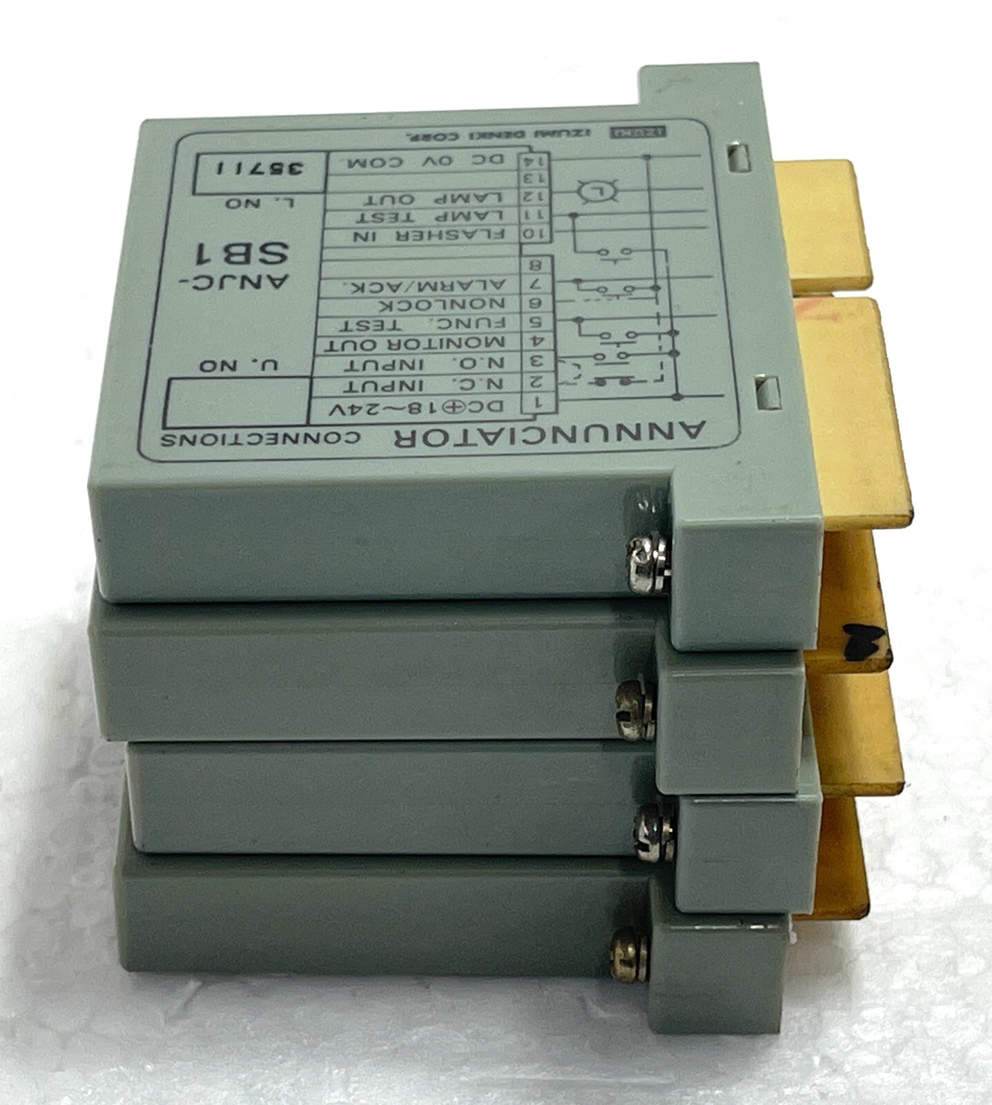 Izumi IZ-Alarm ANJC-SB1 Annunciator (Lot Of 4pcs)