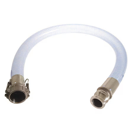 Continental Ntf075-20Ce-G Food Grade Hose, 3/4″ Id X 20 Ft., Clear