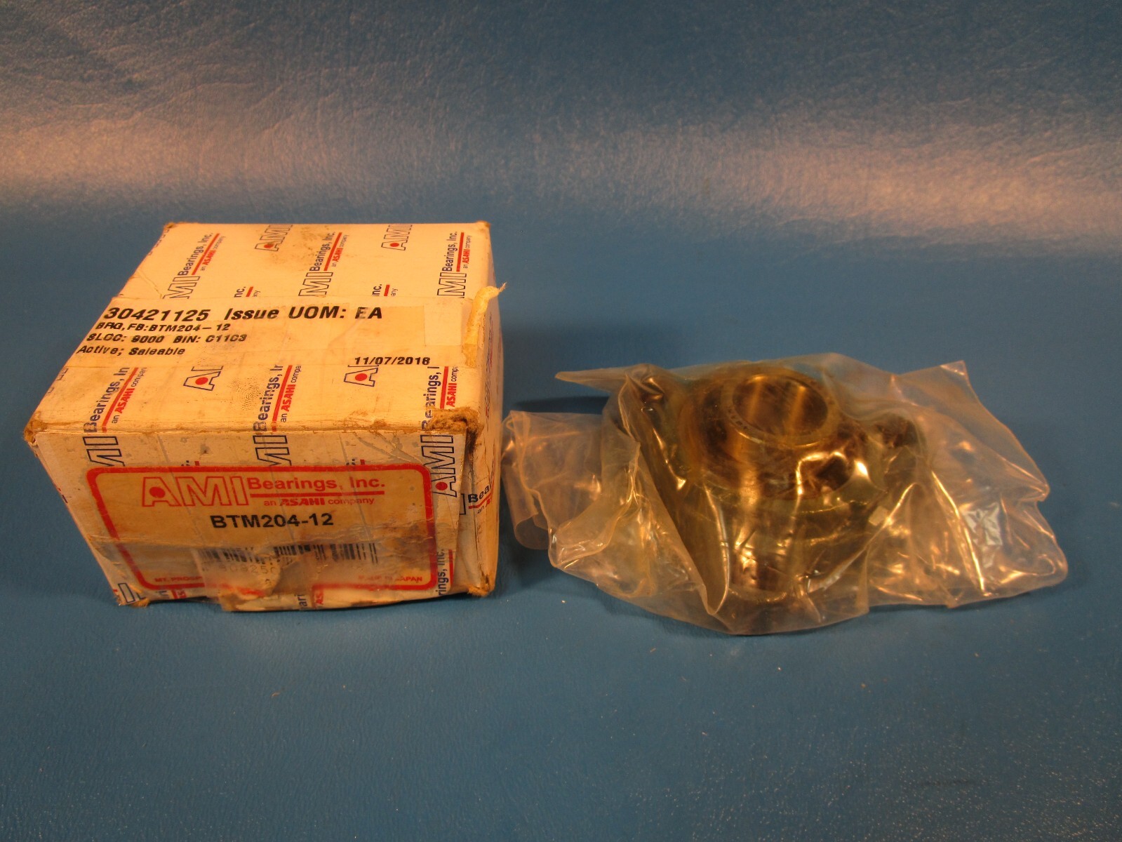 AMI BTM204-12 Flange-Mount Ball Bearing Unit – 3-Bolt Flange, 3/4 in Bore