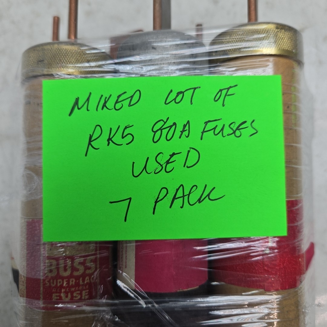 Mixed Lot of 7 Class RK5 80A Fuses Bussmann FRSR80 Buss RES80 600V Time Delay