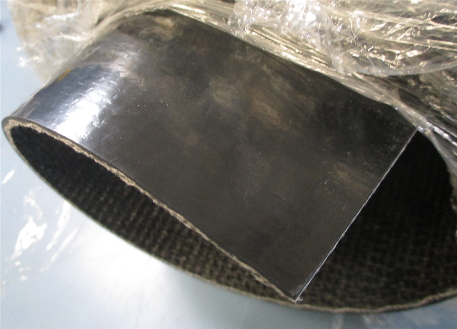 Unbranded 12 Ft x 24 IN Smooth Black Top PVC Guided Open End Conveyor PVC120BCOS