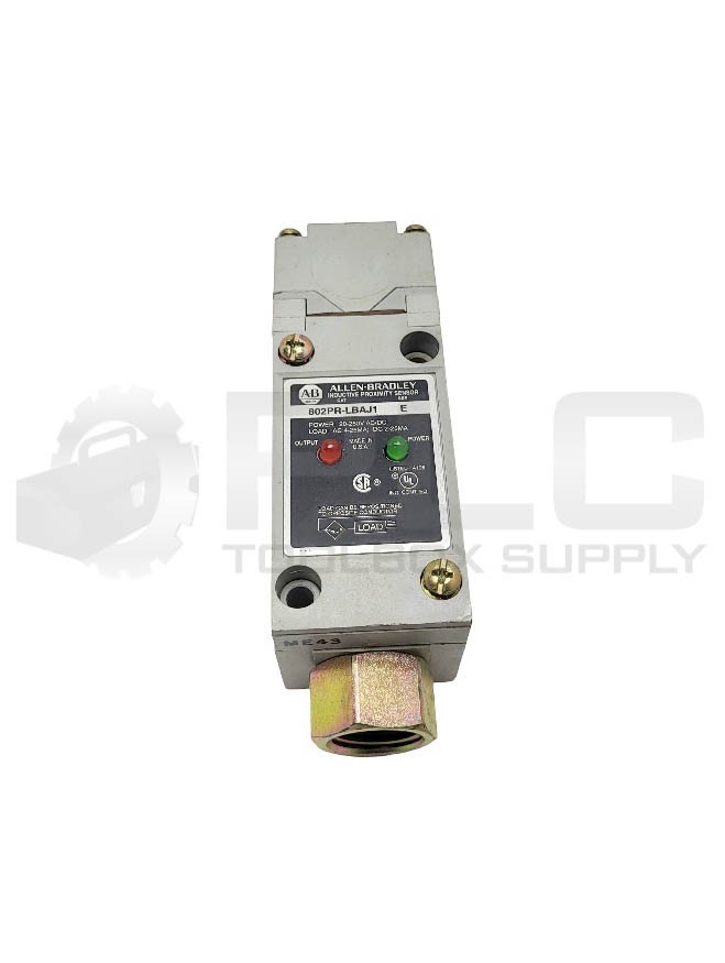 NEW ALLEN BRADLEY 802PR-LBAJ1 /E PROXIMITY SWITCH 20-250V AC/DC