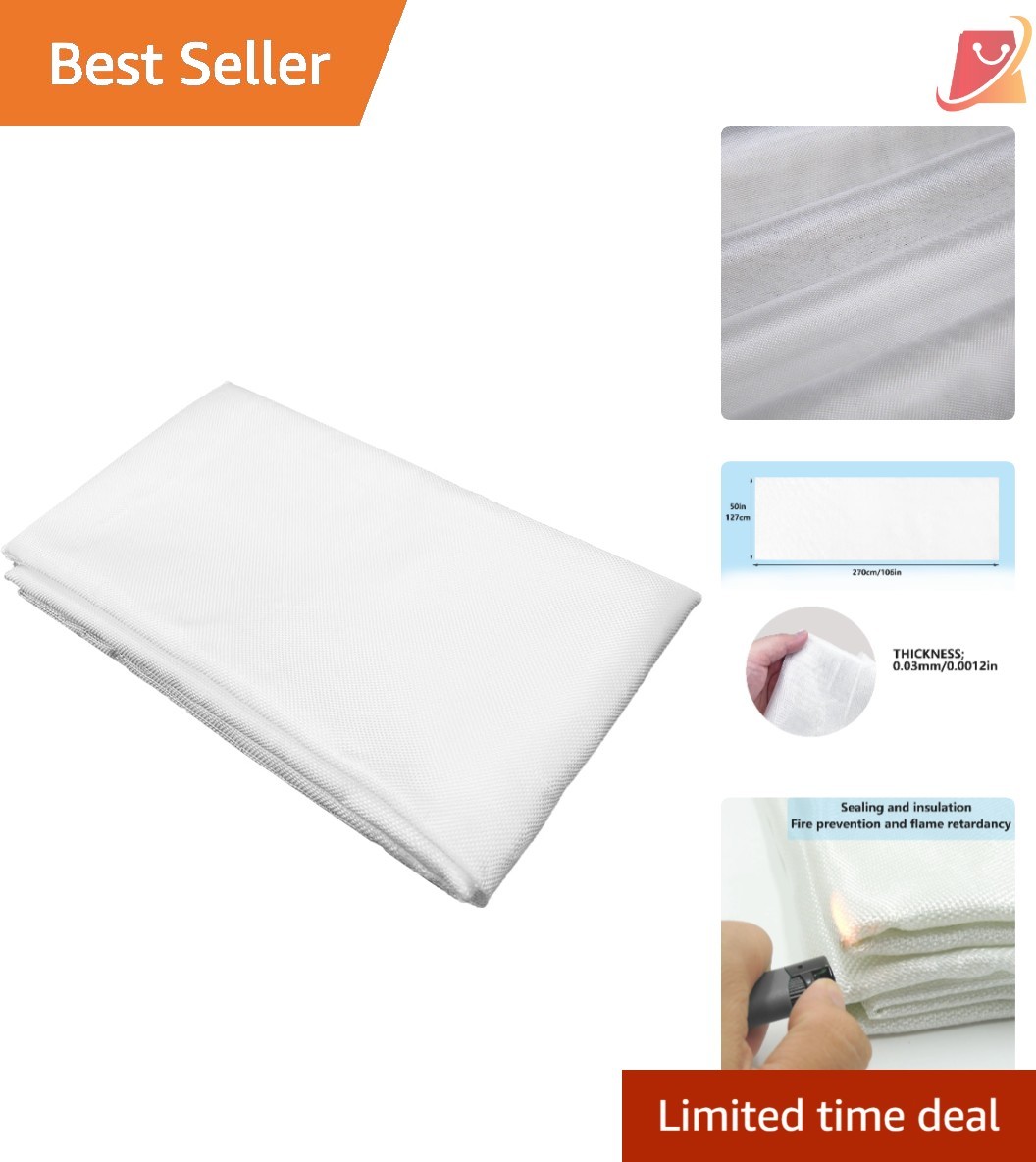 Fiberglass Cloth Woven Material 1.5oz 0.03mm for Boat RC Plane Auto Repair