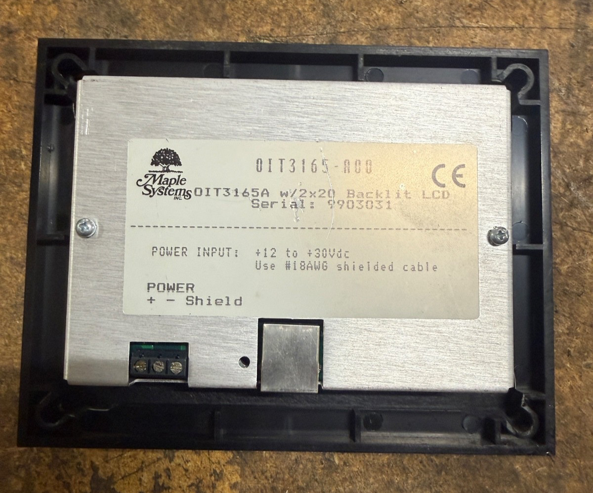 MAPLE SYSTEMS OIT3165-A00 / OIT3165A00 (TESTED)