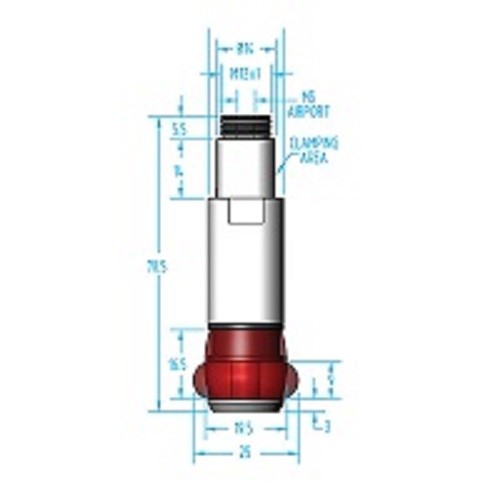 NEW GENUINE GIMATIC EPDM EXPANSION GRIPPER MFD18E02HL(6893) RANGE 18MM TO 25MM