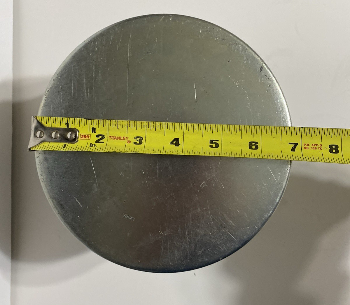 New 3 inch Female Threaded Carbon Steel Suction Strainer Filter. 7 inch dia.