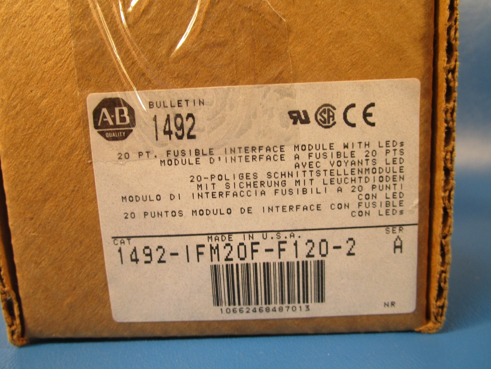 ALLEN BRADLEY 1492-IFM20F-F120-2, Digital Module with Fixed Terminal Block