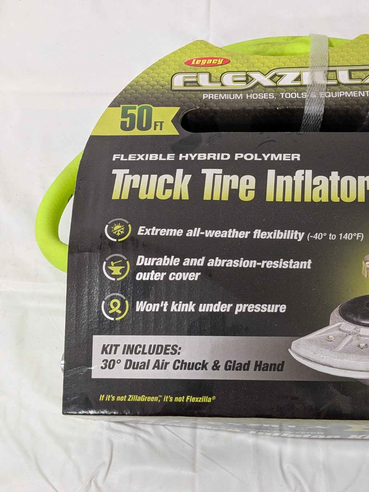 Legacy Air Compressor Truck Tire Inflator Kit: 300 psi, 3/8″ ID x 50′ HGH2-FZ