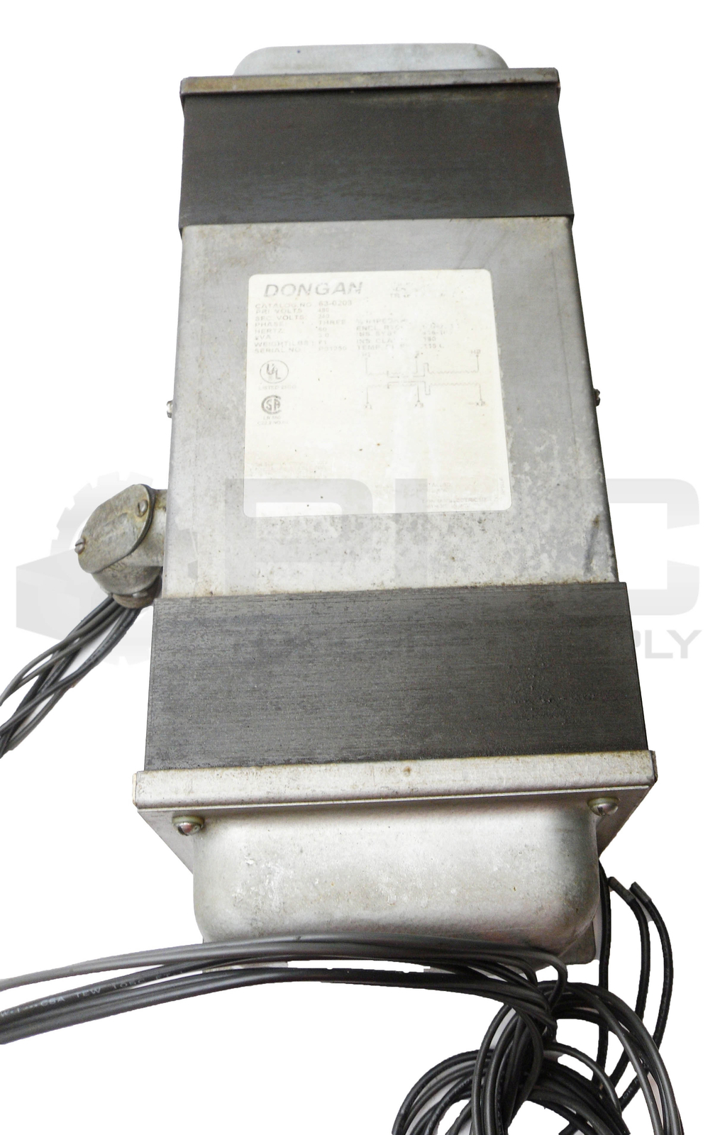 DONGAN 63-0203 3 PHASE GENERAL PURPOSE TRANSFORMER 480/240V 60Hz