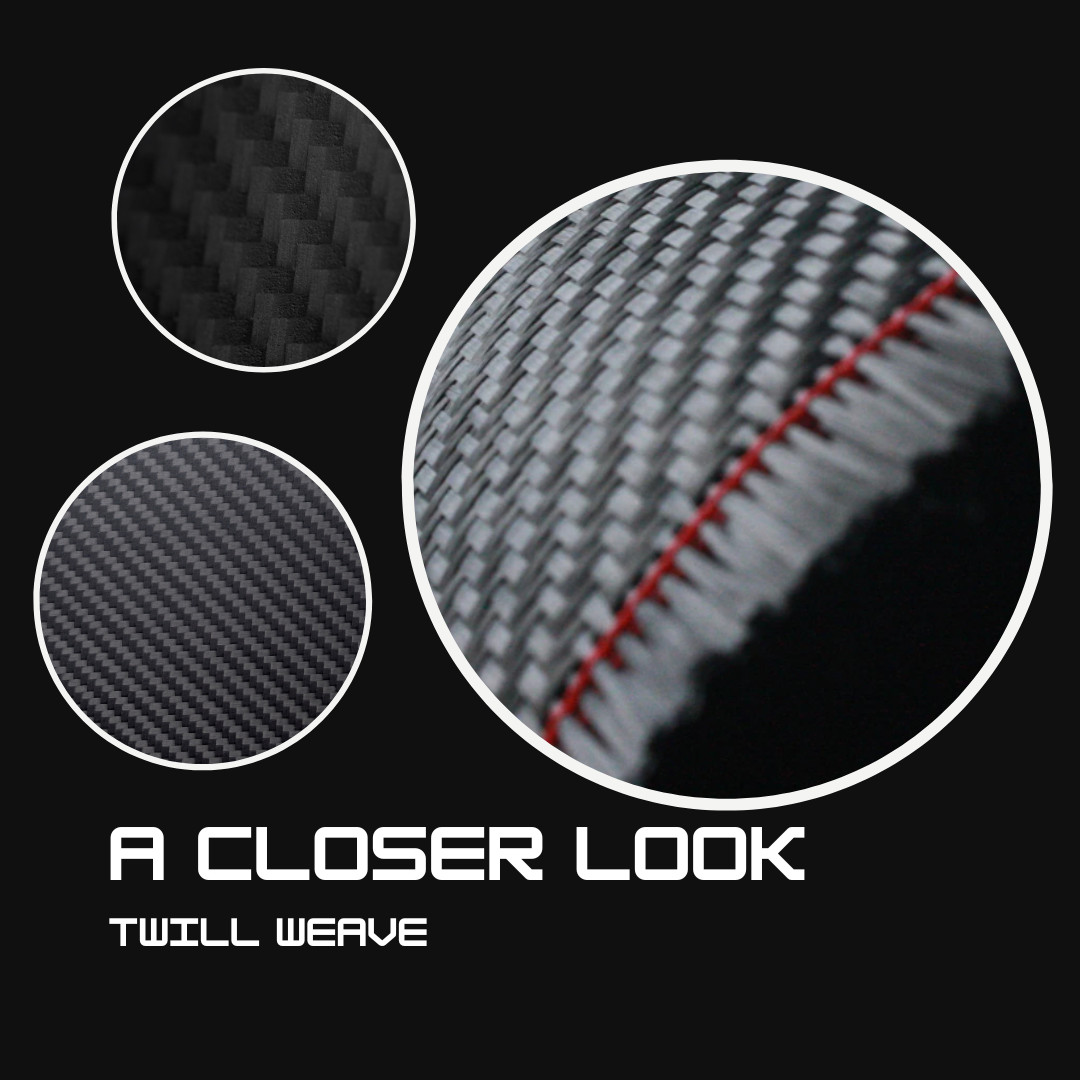 10 yards 50″ Carbon Fiber Fabric Cloth 2×2 Twill Weave (3k, 6oz, 50″ x 360″)