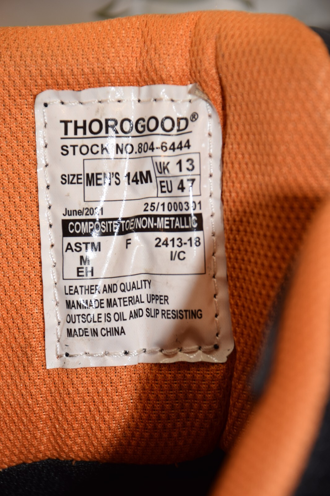 THOROGOOD 804-6444 Men 14 M 6″ Lace-To-Toe Composite Safety Toe Gen-Flex2, Black