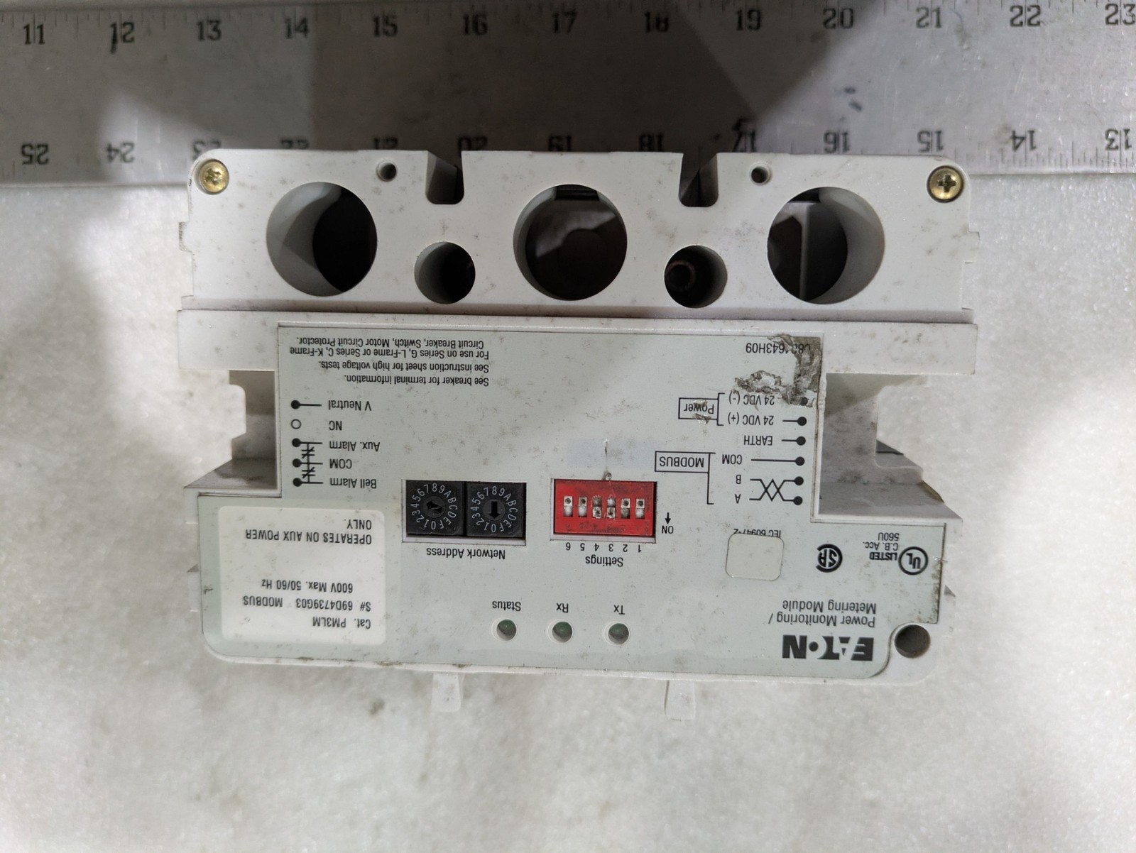 Eaton PM3LM 69D4739G03 Power Monitoring Metering Module 600V 50/60Hz Modbus CB