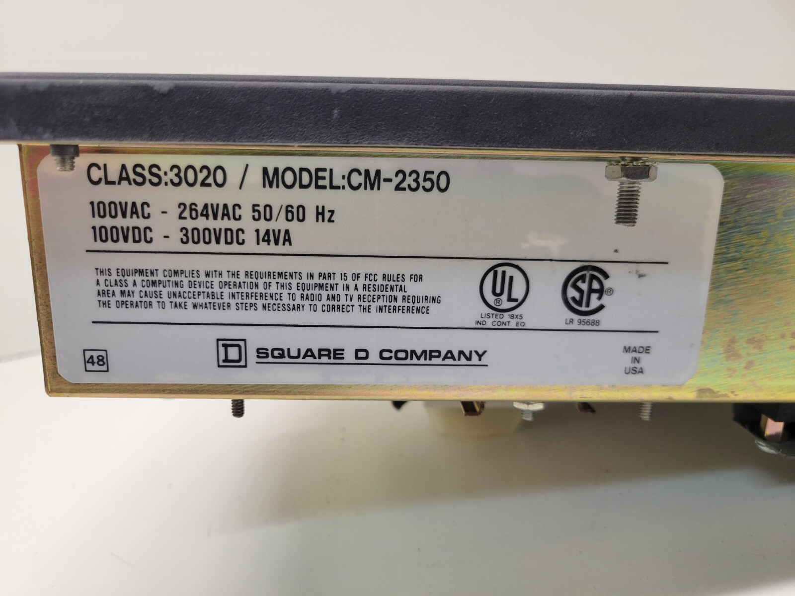GOOD USED! SQUARE D POWERLOGIC CIRCUIT MONITOR 3020-CM2350