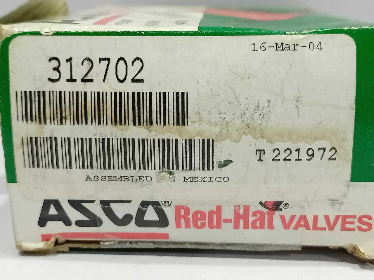 Asco Valve 312702 Rebuild Kit