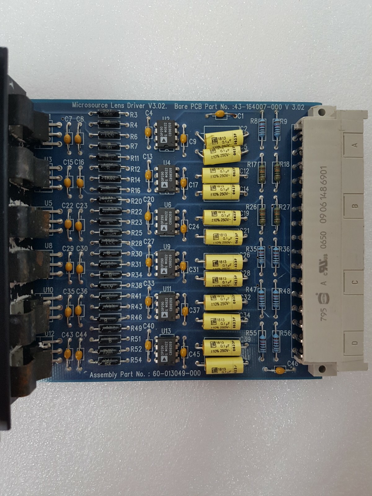 MICROSOURCE LENS DRIVER 60-013049-000, V3.02 BARE PCB 43-164007-000