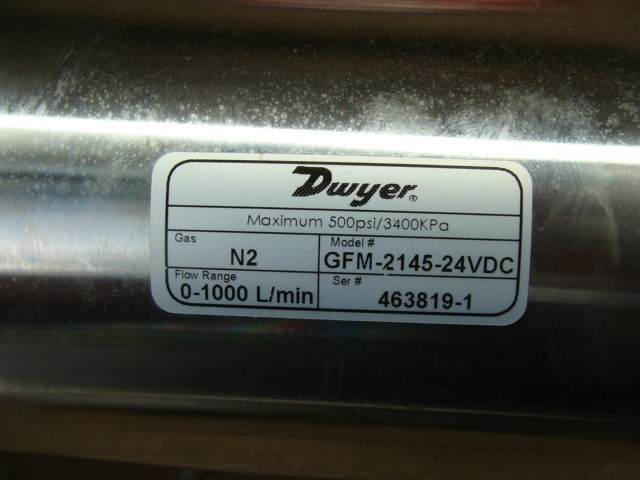 DWYER GFM-2145-24VDC MASS FLOW METER SERIES GFM 500PSI MAX 0-1000 L/MIN 12-26VDC