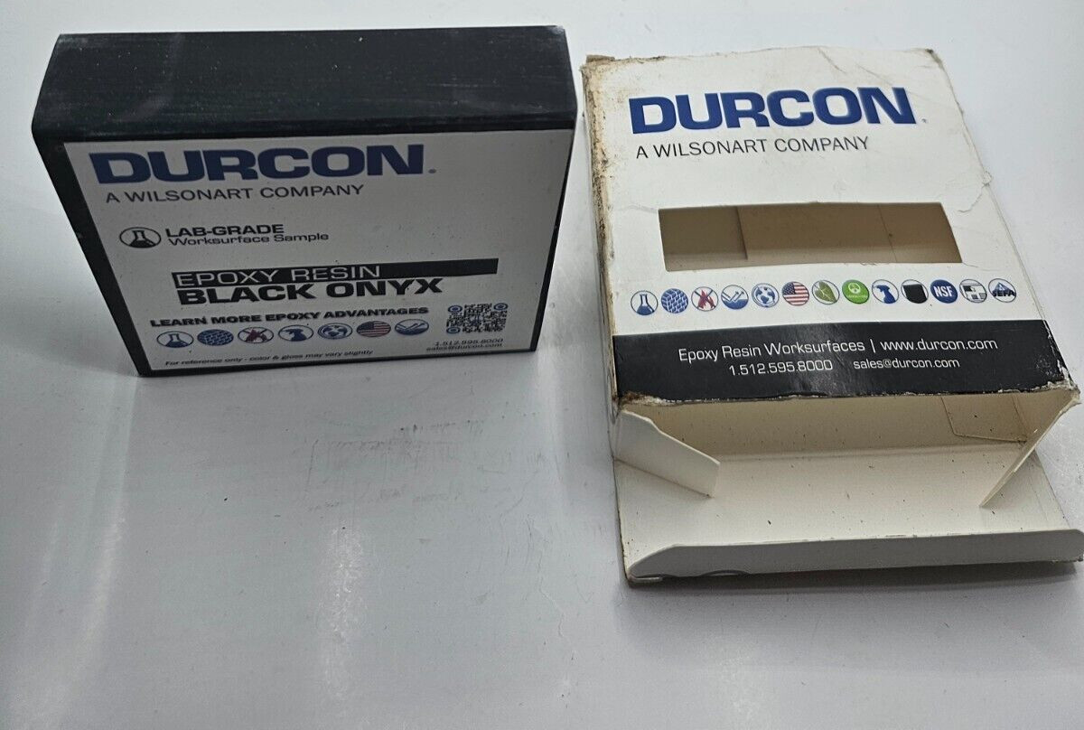 DURCON Epoxy Resin Worksurface Labgrade Black Onyx Color