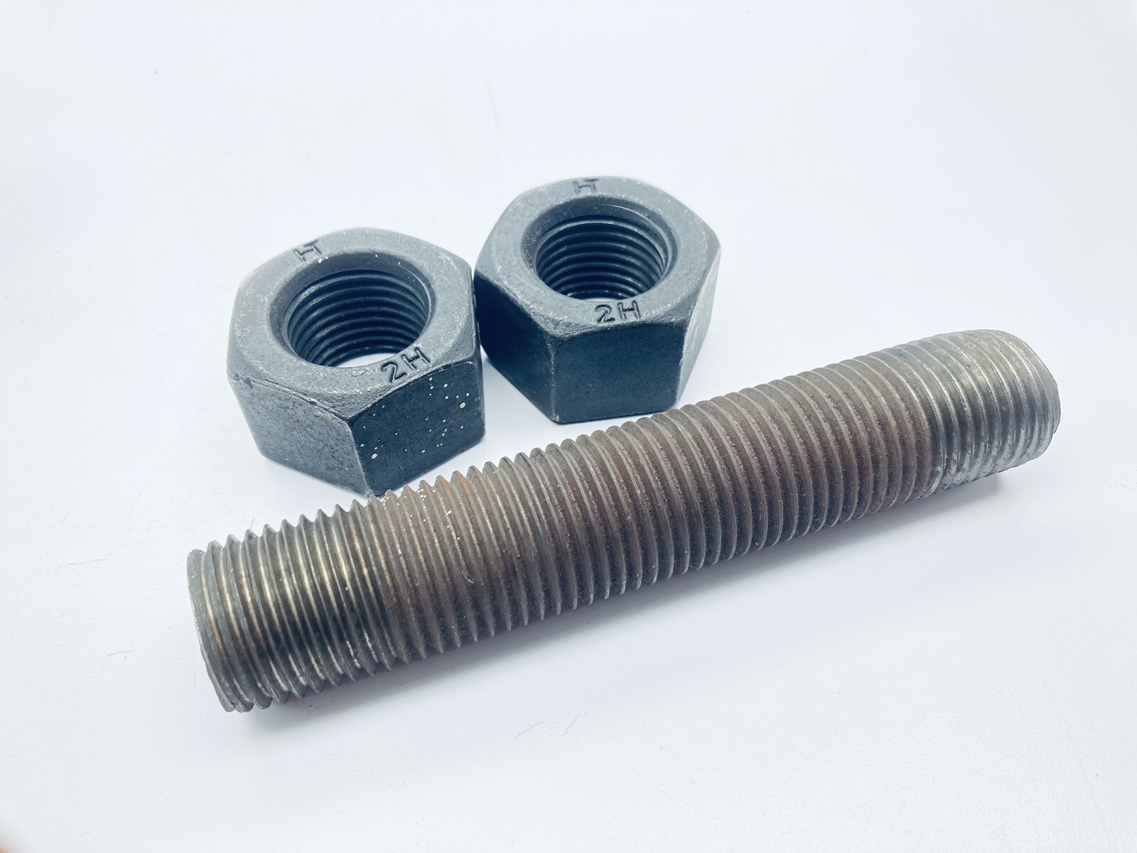 LOT OF 3 UNUSED 6-5/8″ X 1-1/4″ X 2″ FULLY THREADED STUD BOLT