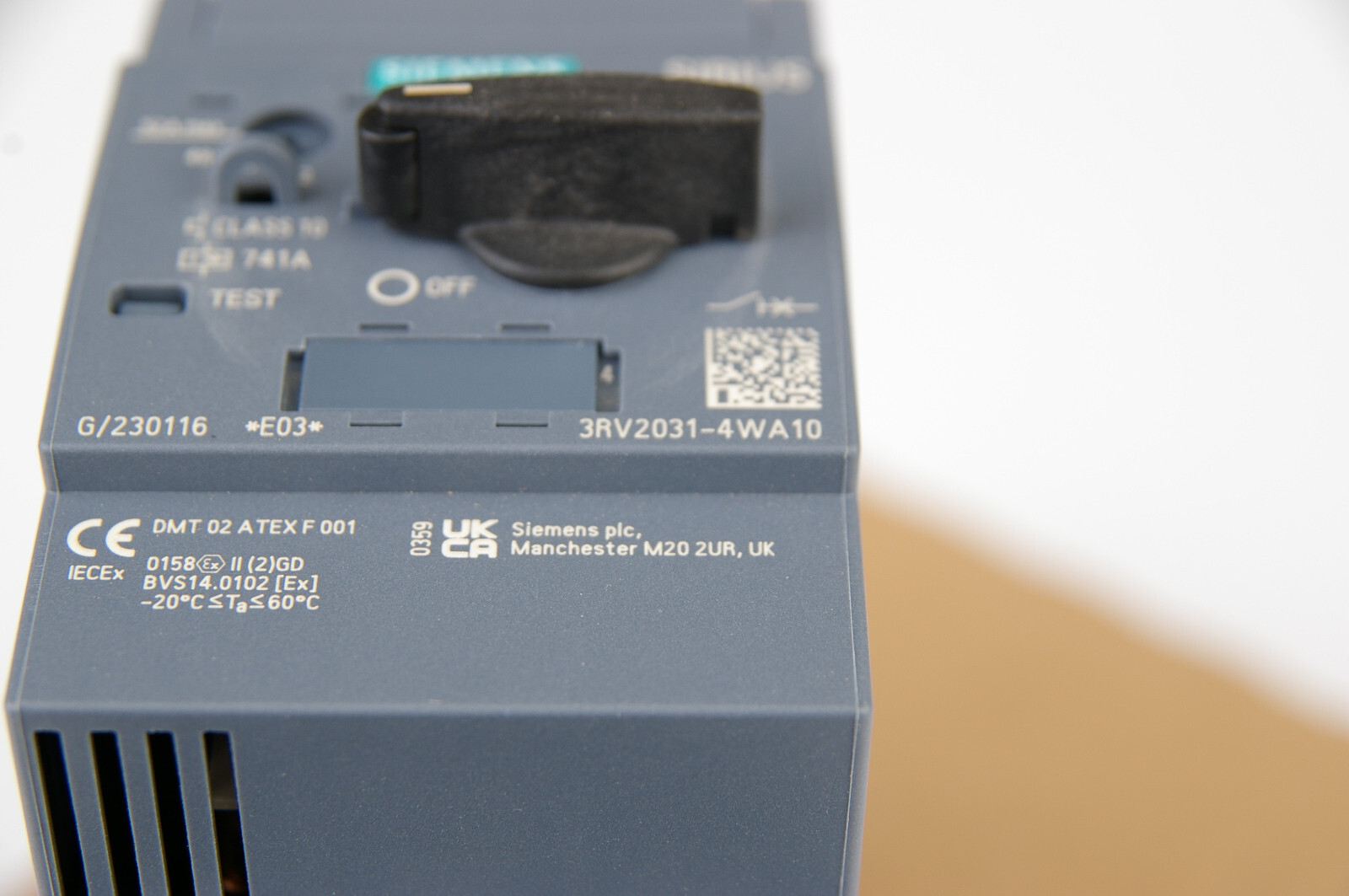 Siemens 3RV2031-4WA10 Circuit Breaker