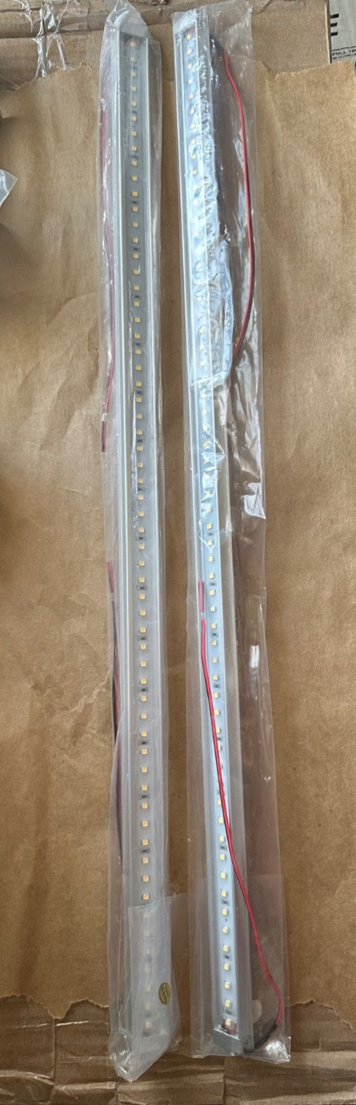 Lot of 2 Super Bright LEDs WLF-NW60SMD Light Strip 4000K Waterproof 2FT 12V