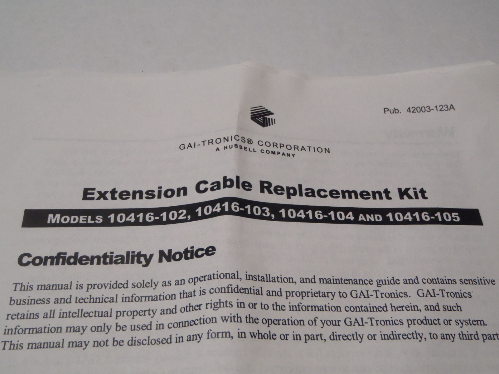 GAI-ELECTRONICS 10416-102 30ft Extension Cable 4-PIN M/F 103 104 105