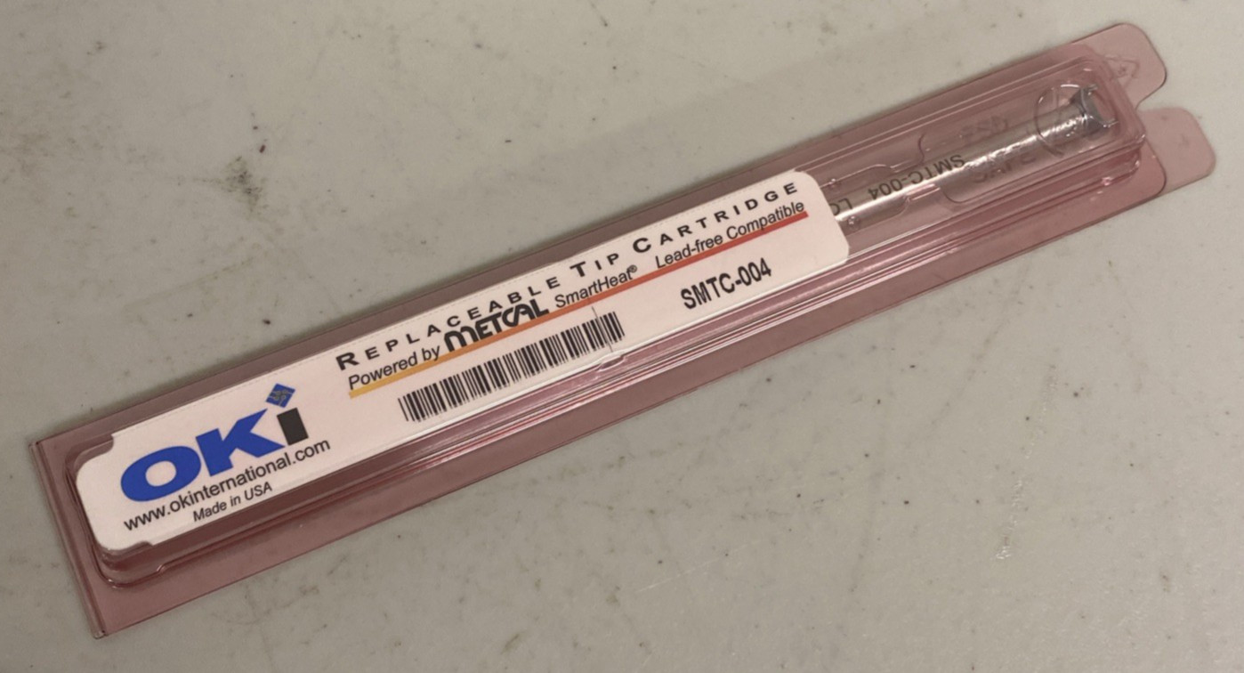 Lot of (4) OKi Metcal Slotted Soldering Tip – SMTC-004