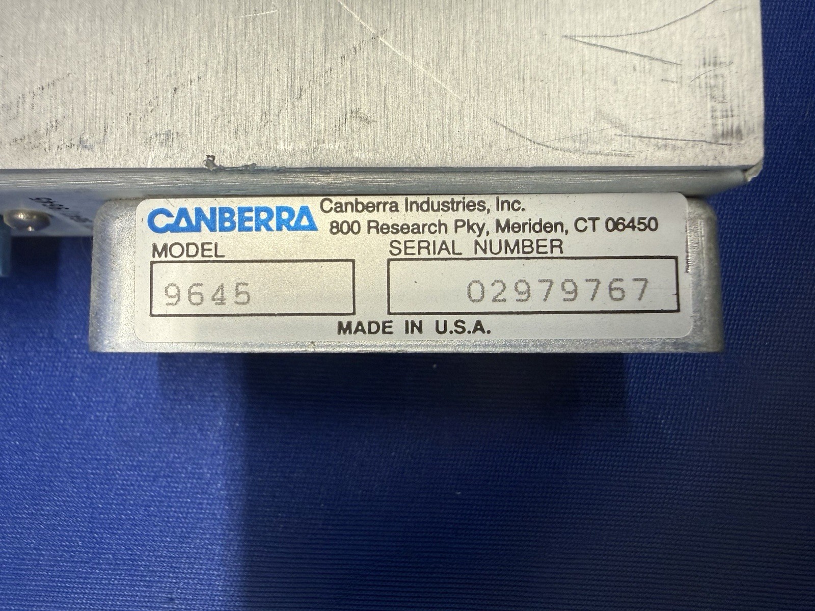 Canberra 9645 ICB HV Power Supply Nim Module H.V.P.S. – Red Light – Module Only