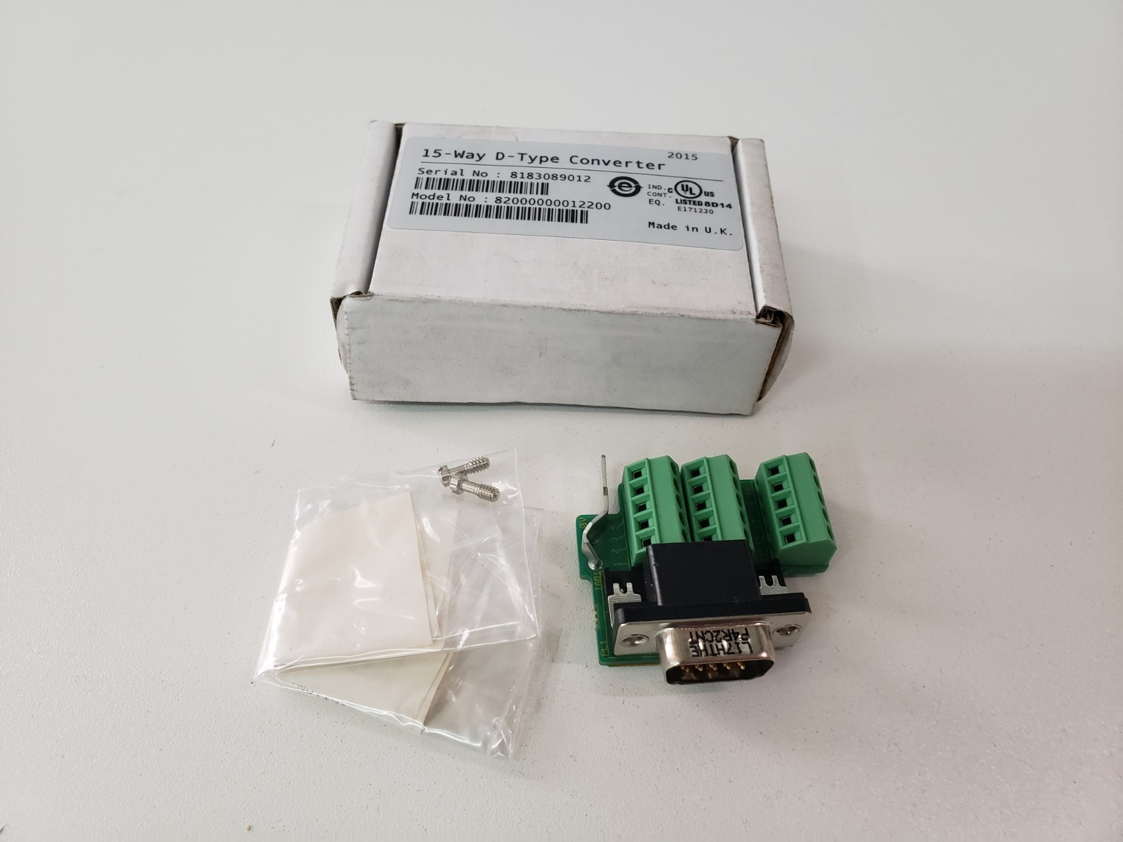 UNUSED – Nidec 82000000012200 15-Way D-Type Converter