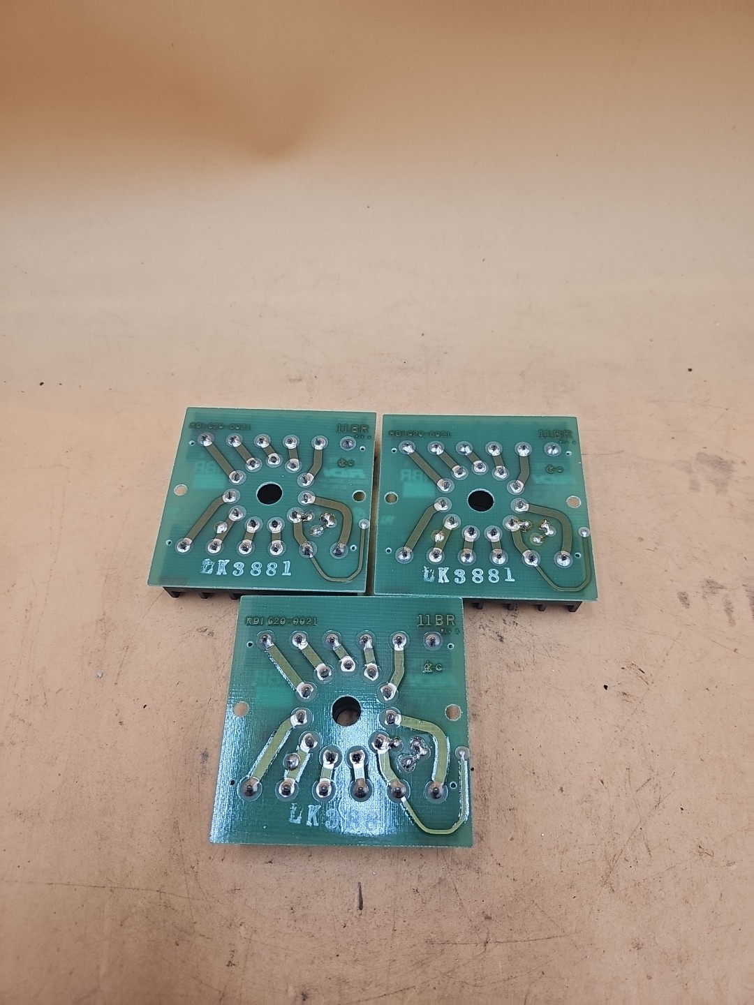 LOT OF 3 RDI 11BR Relay Socket Bases. 620-0021-01