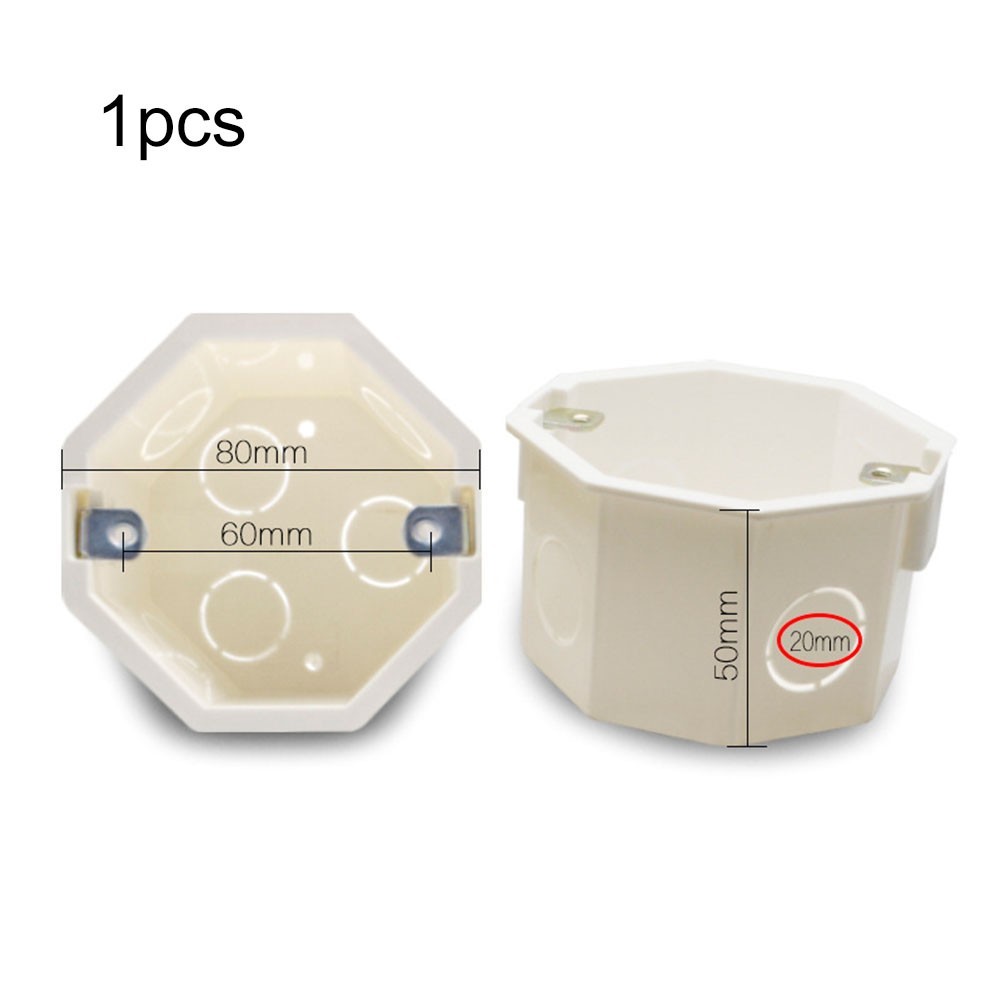 1Gang Socket Box 80x80x50mm Back European Standard Pattress High Quality