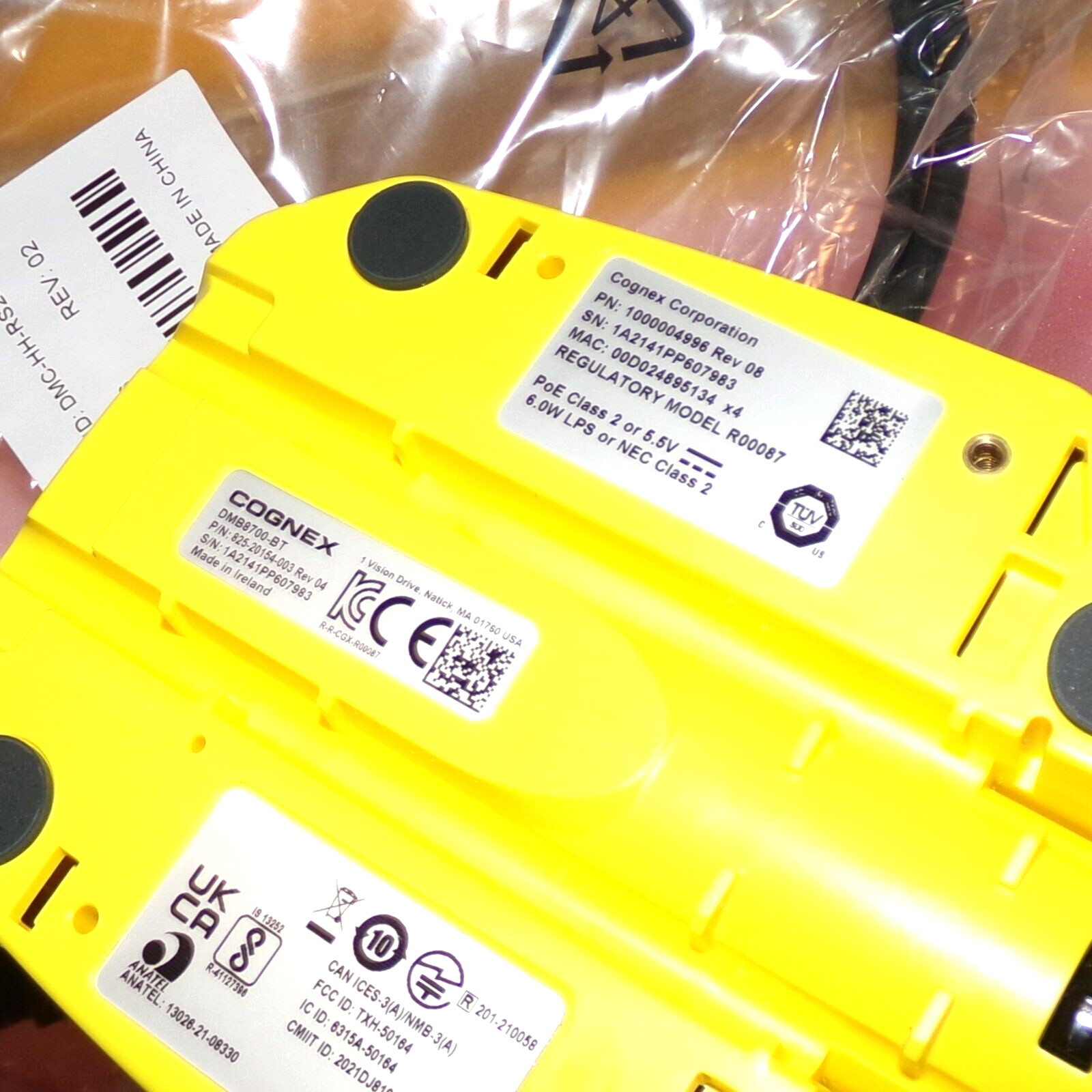 Cognex DataMan 8700 Bluetooth Handheld Barcode Reader DM8700DX-BT (Dead BATTERY)