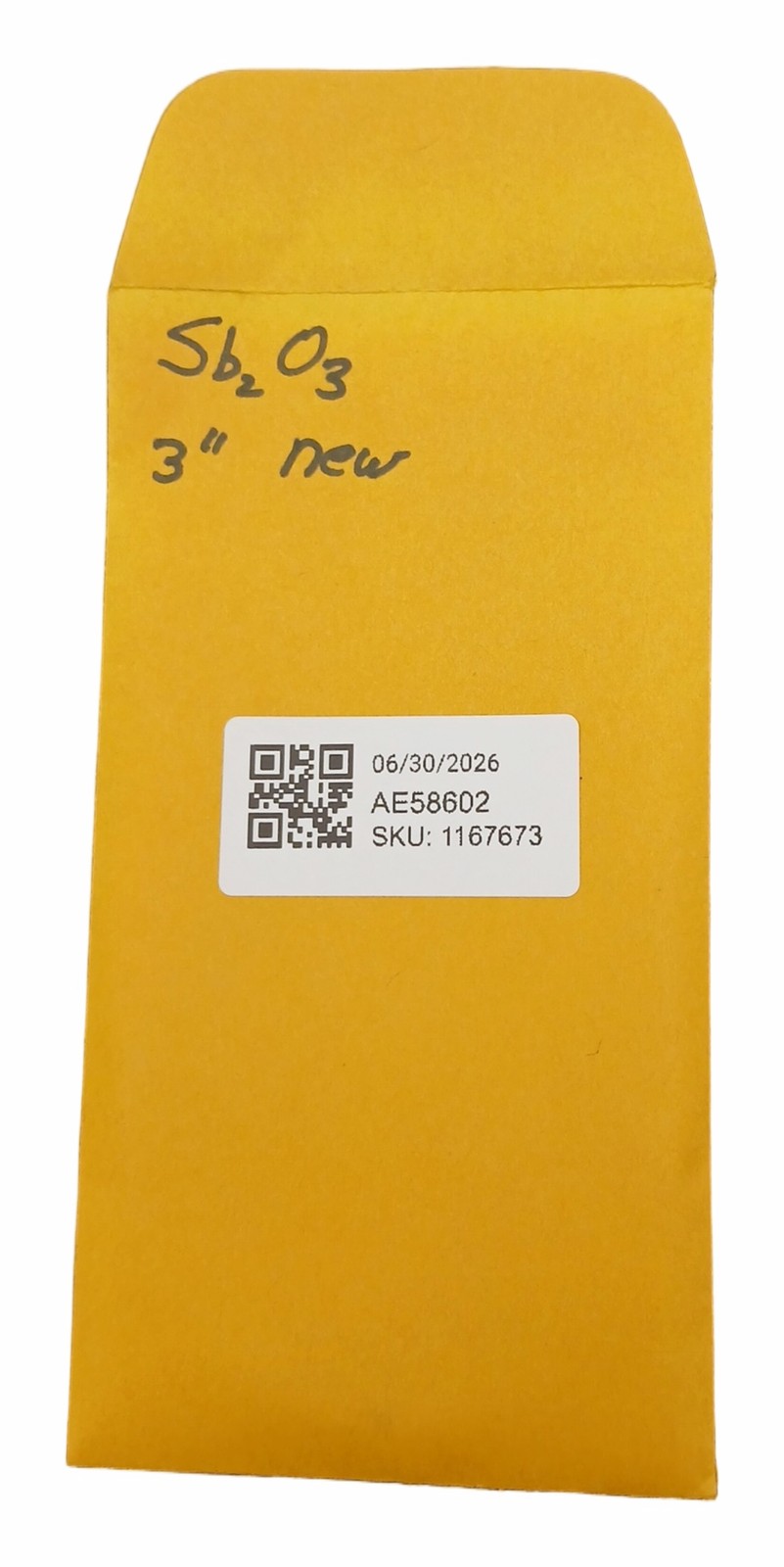 Antimony Oxide Sb2O3 Sputter Target 3in 3/16in Thick 99.99%