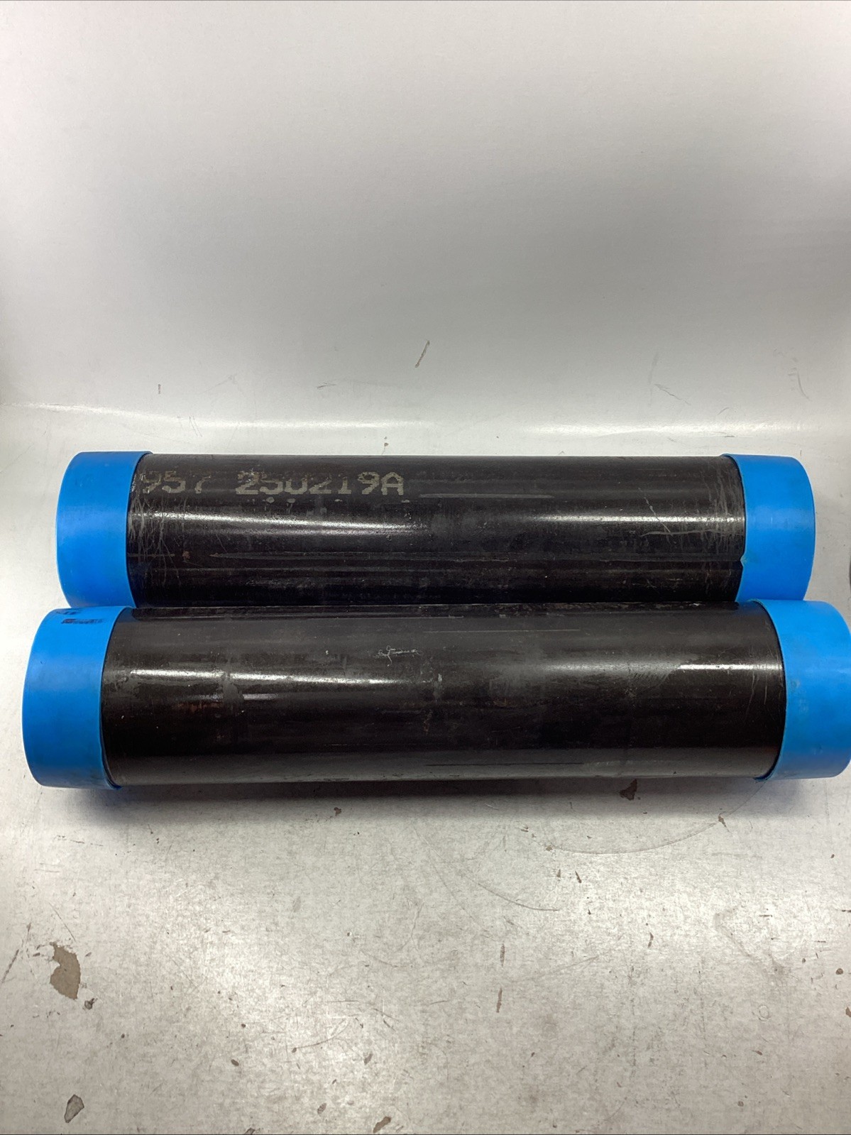2 x API Spec 5L-0026 Steel Pipe Sections Capped Ends Industrial 4.5″ OD x 19.5″