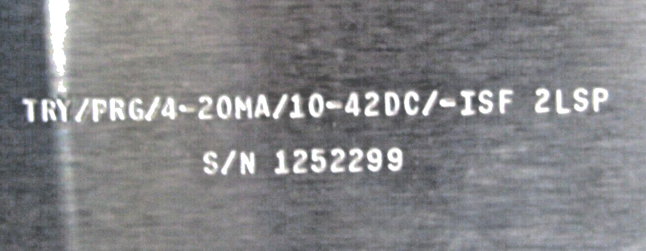 NEW MOORE INDUSTRIES TRY/PRG/4-20MA/10-42DC/-ISF 2LSP TEMPERATURE TRANSMITTER