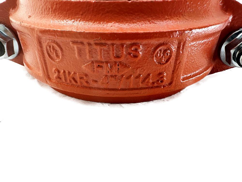 Titus Model 21KR – 4″/114.3 Grooved Rig Coupling Pad NEW FREE FAST SHIP