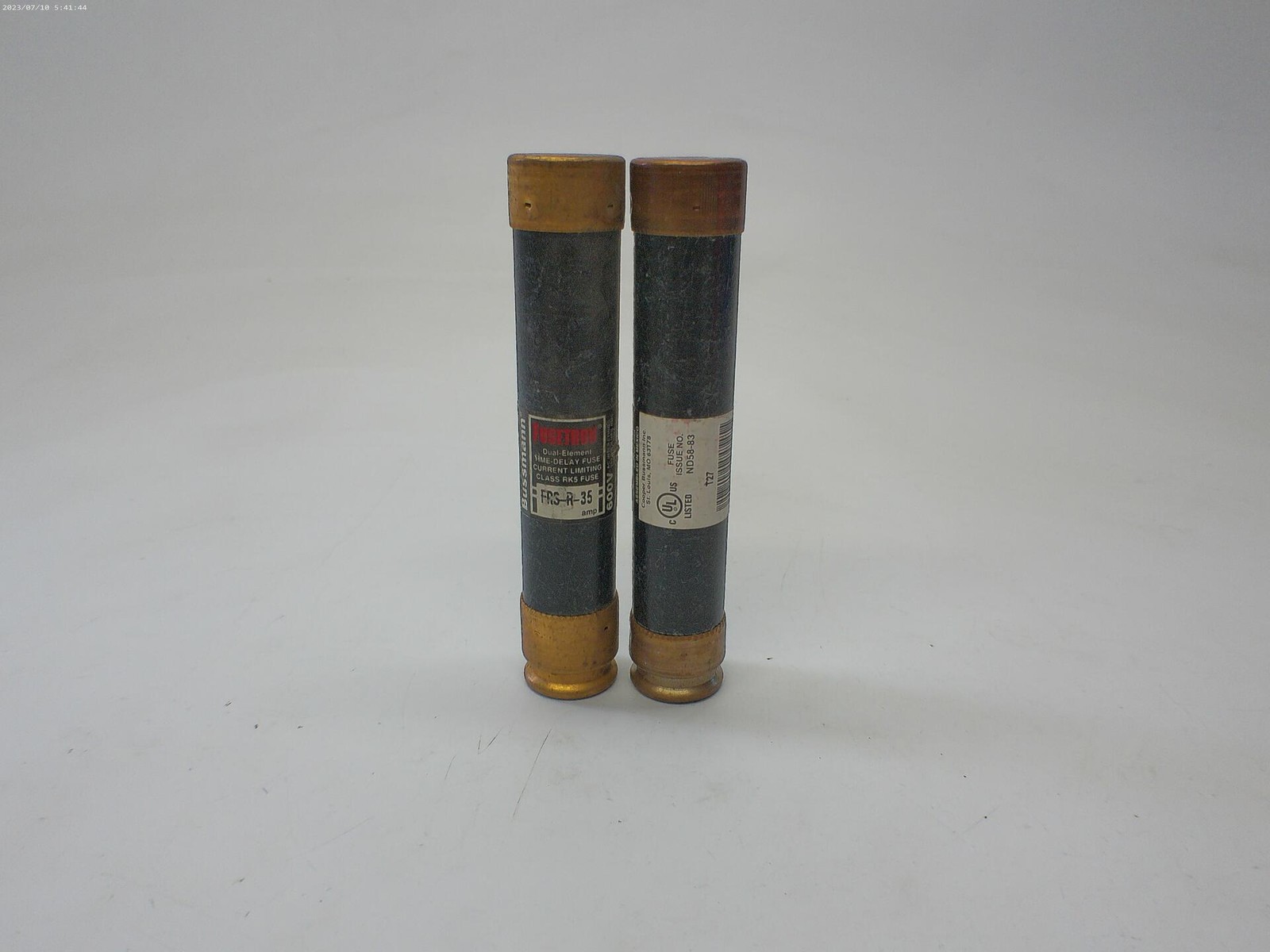FUSETRON FRS-R-35 FUSE BLACK LOT OF 2 NSNP