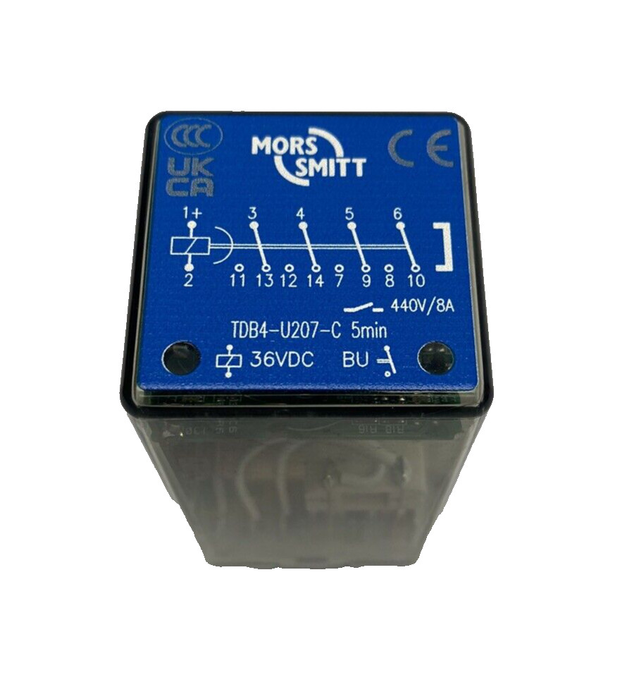 TDB4-U207-C, 5Min, 36V Code BU, Mors Smitt Time Relay