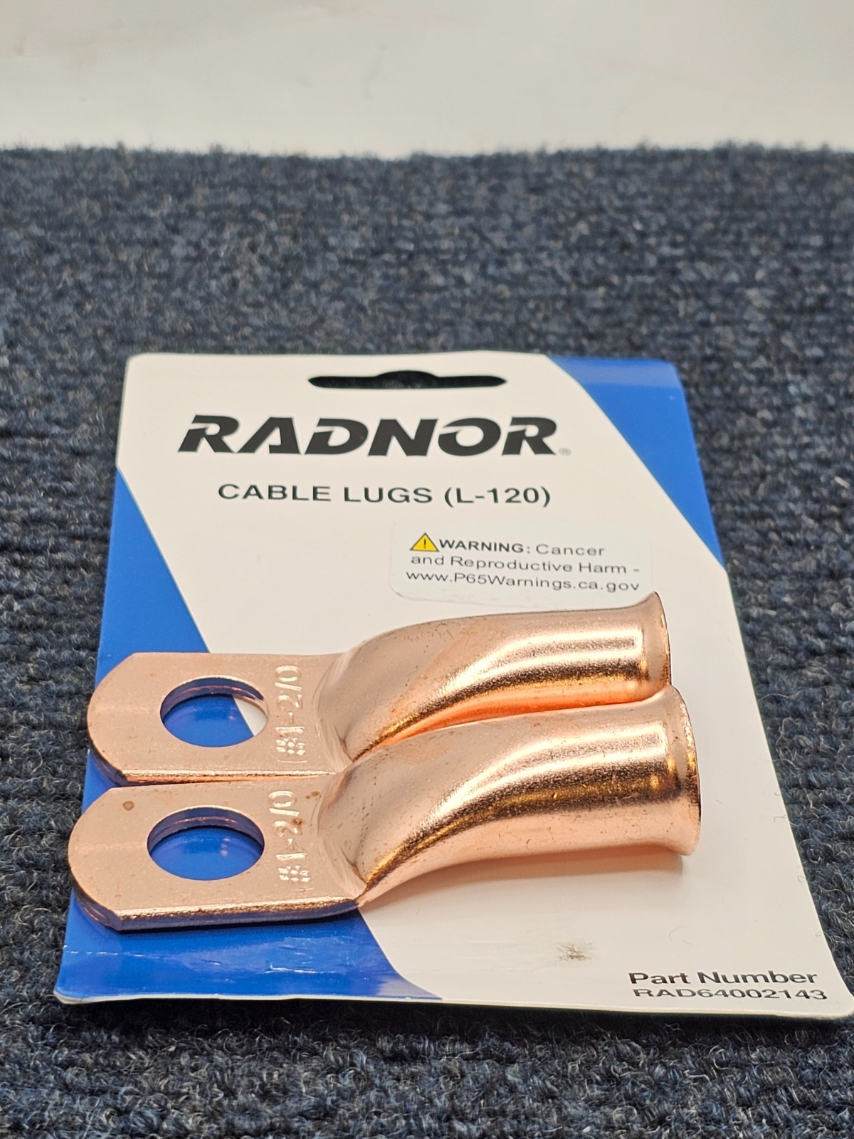 (6 PIECES) Radnor RAD64002143 64002143 L-120 Solder Type Cable Lugs 1-Hole
