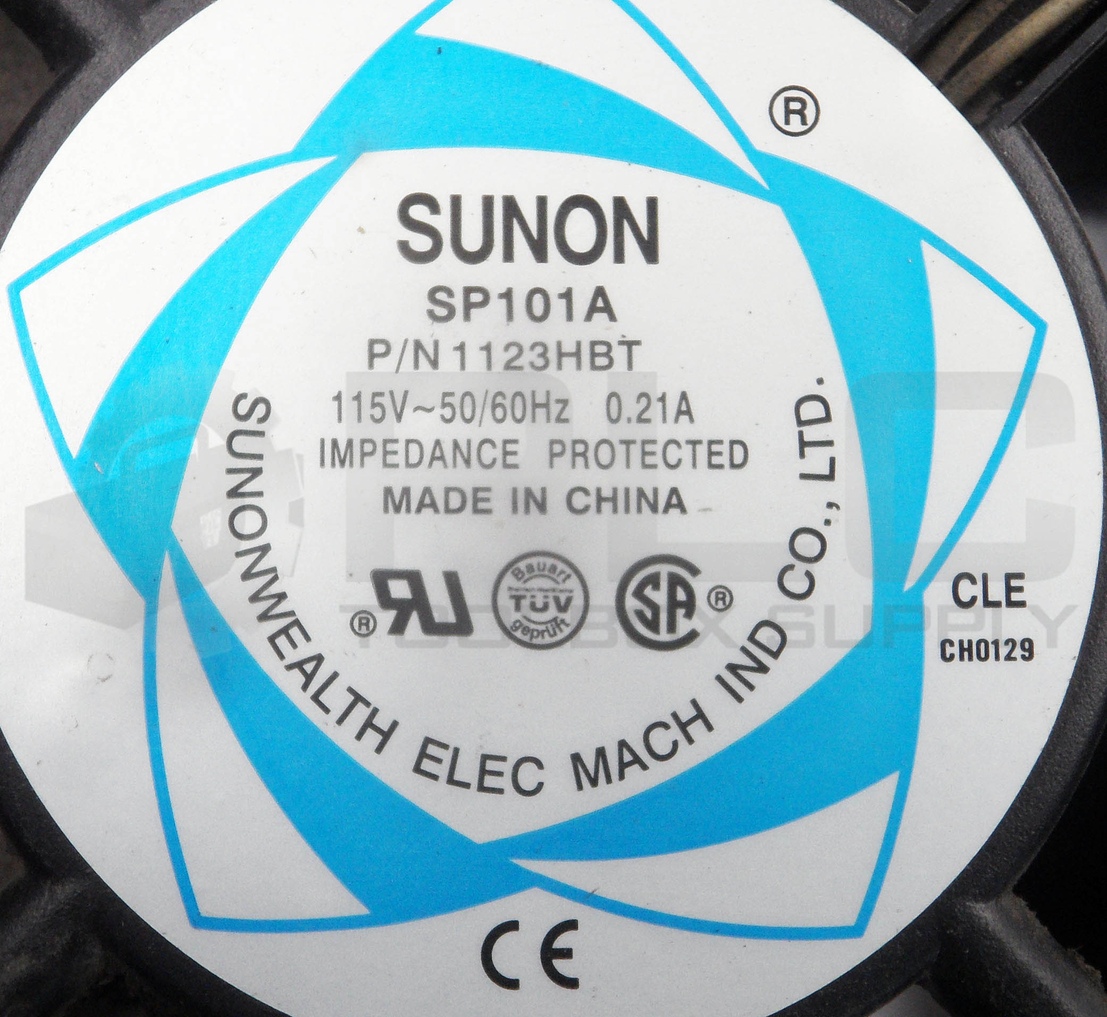 LOT OF 2 SUNON 1123HBT ELECTRIC FAN 115V 50/60HZ 0.21A IMPEDANCE PROTECTED