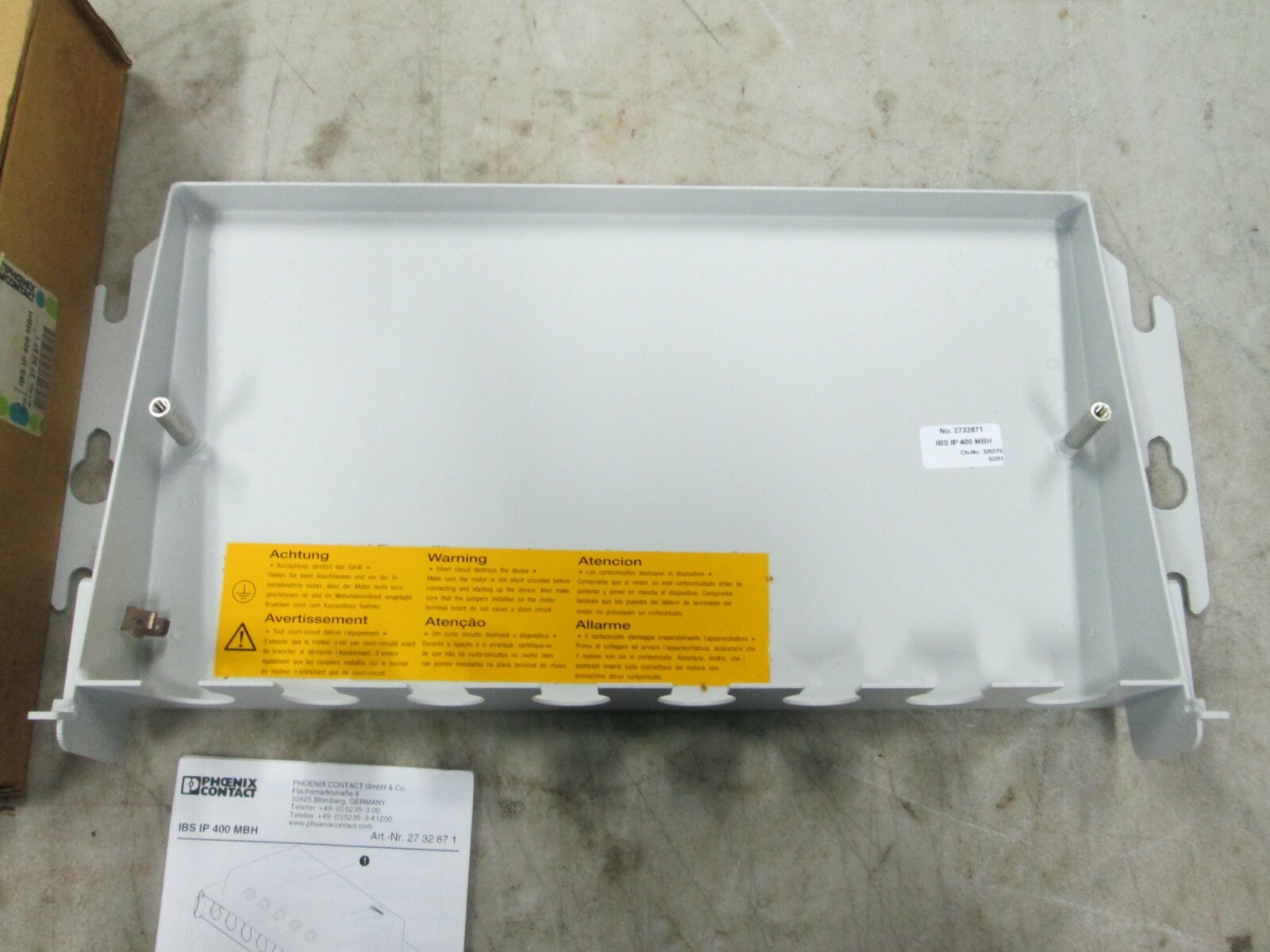 Phoenix Contact Mounting Base Housing IBS-IP-400-MBH (NIB)