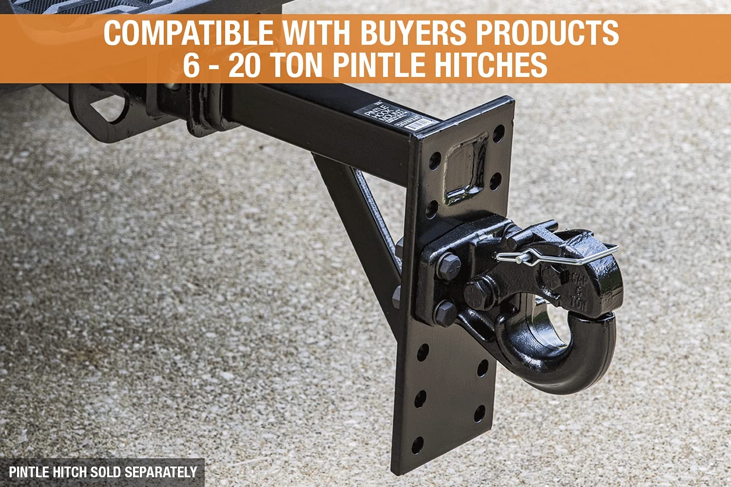 Buyers Products 2 Inch Pintle Hook Mount for 6 Position Towing Heavy Duty Design