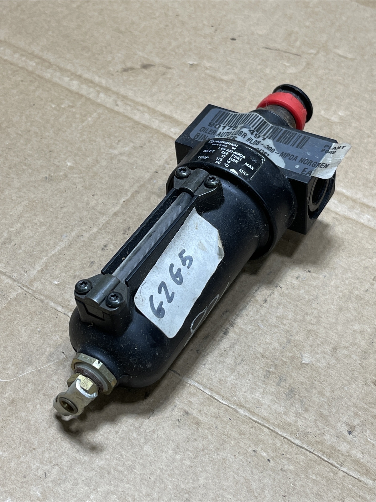 Norgren L08-300-MPDA Air Pneumatic Lubricator 250PSIG 17 BAR 175F 80C