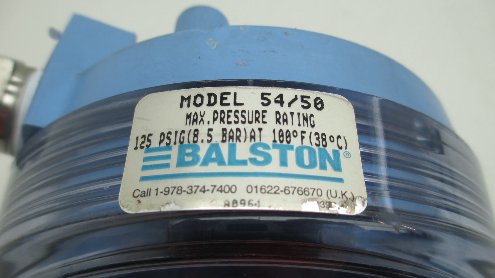 Balston Model 54/50 Pneumatic Filter, 125 psi 3/4″