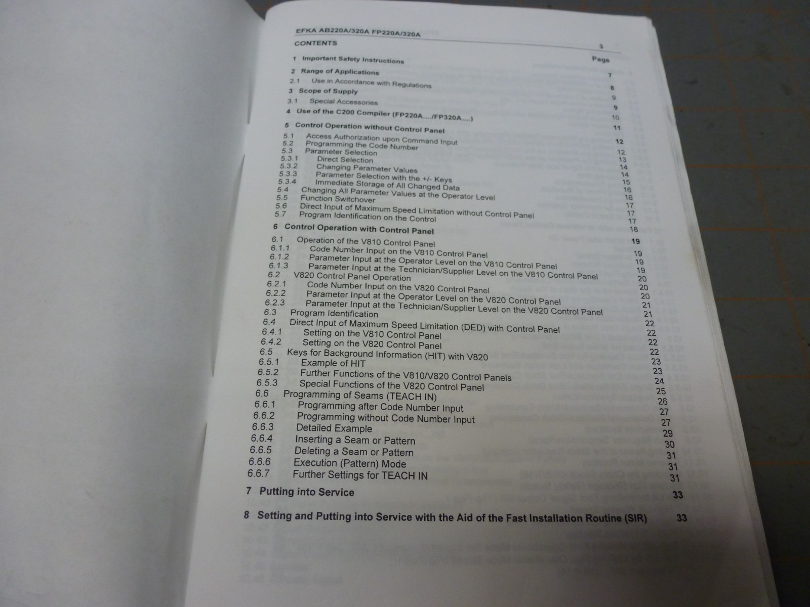Used Instruction Manual & List of Parameters for EFKA DC1500 DC1550 Elka