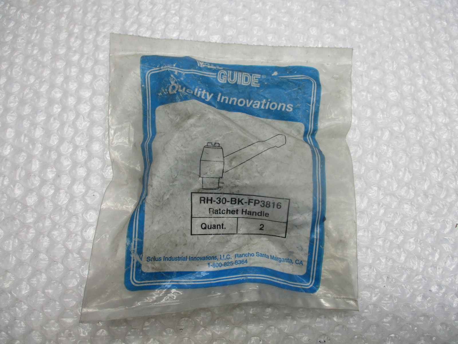 VALU GUIDE RH-30-BK-FP3816 RATCHET HANDLE PKG OF 1 NSMP