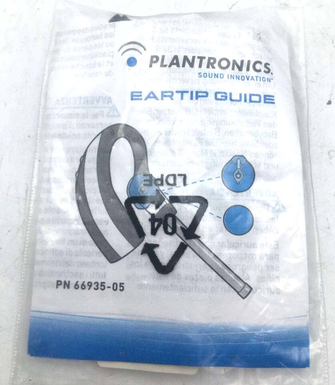 Plantronics Lot of 5 Power Supply SSC-090050, Kit HL10 Ext Arm, Ear Tip Kit CS70