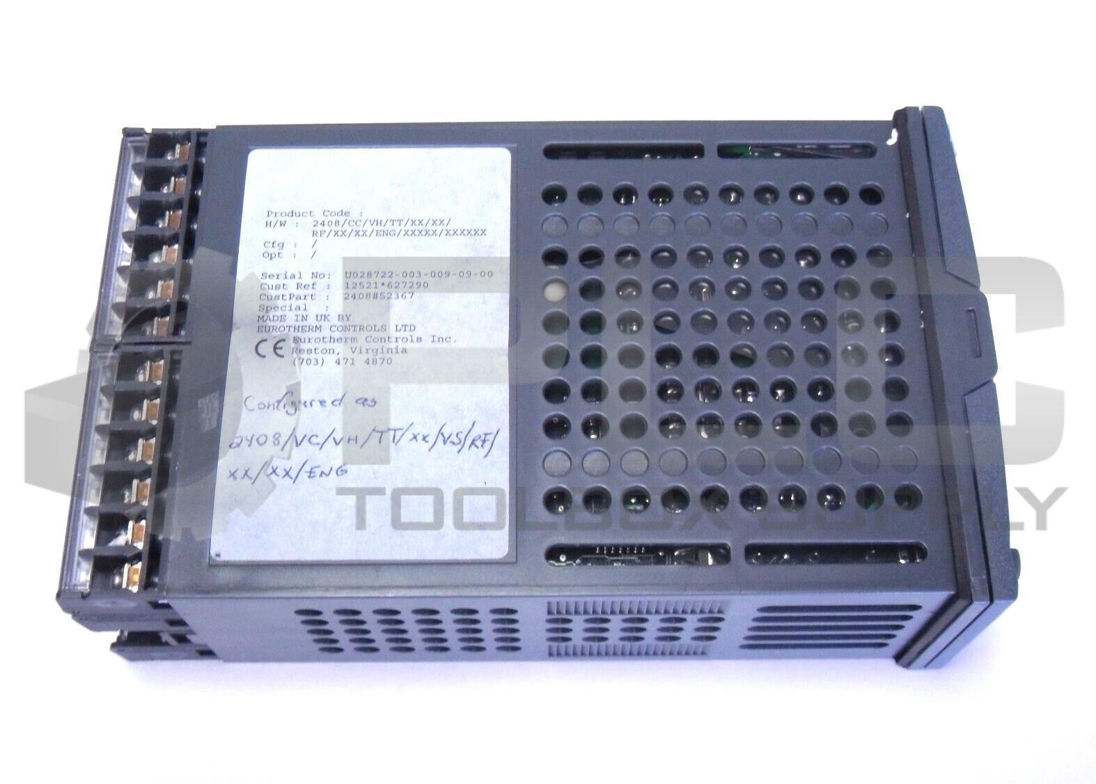 EUROTHERM 2408/CC/VH/TT/XX/XX/RF/XX/XX/ENG/XXXX/XXXXXX 2408/VC/VH/TT/XX/VS/RF/XX