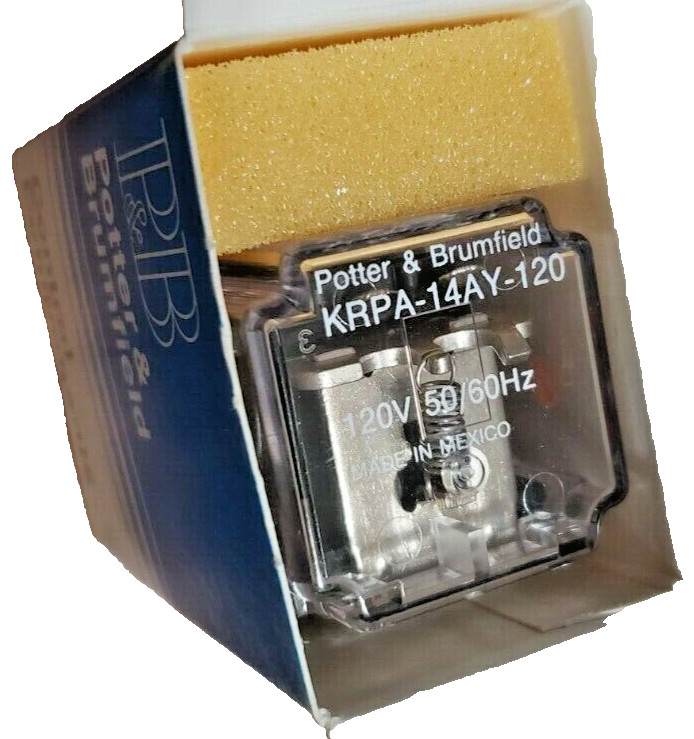 Potter & Brumfield KRPA-14AY-120 / KRPA14AY120 Relay (New in Box)