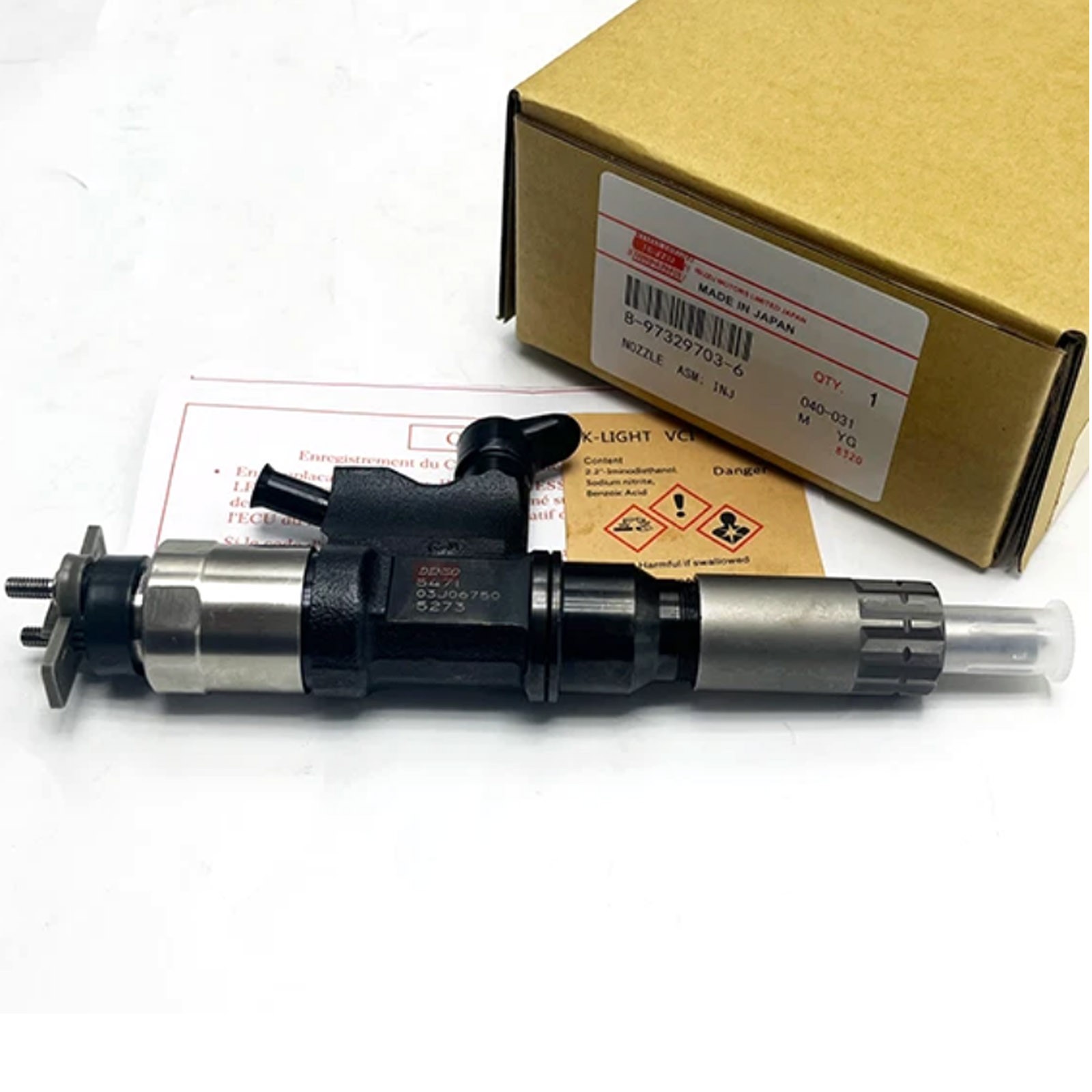 4X Injector Nozzle for 8-97329703-6 Isuzu NPR NPR-HD NQR NRR 4HK1 5.2L 2005-2007