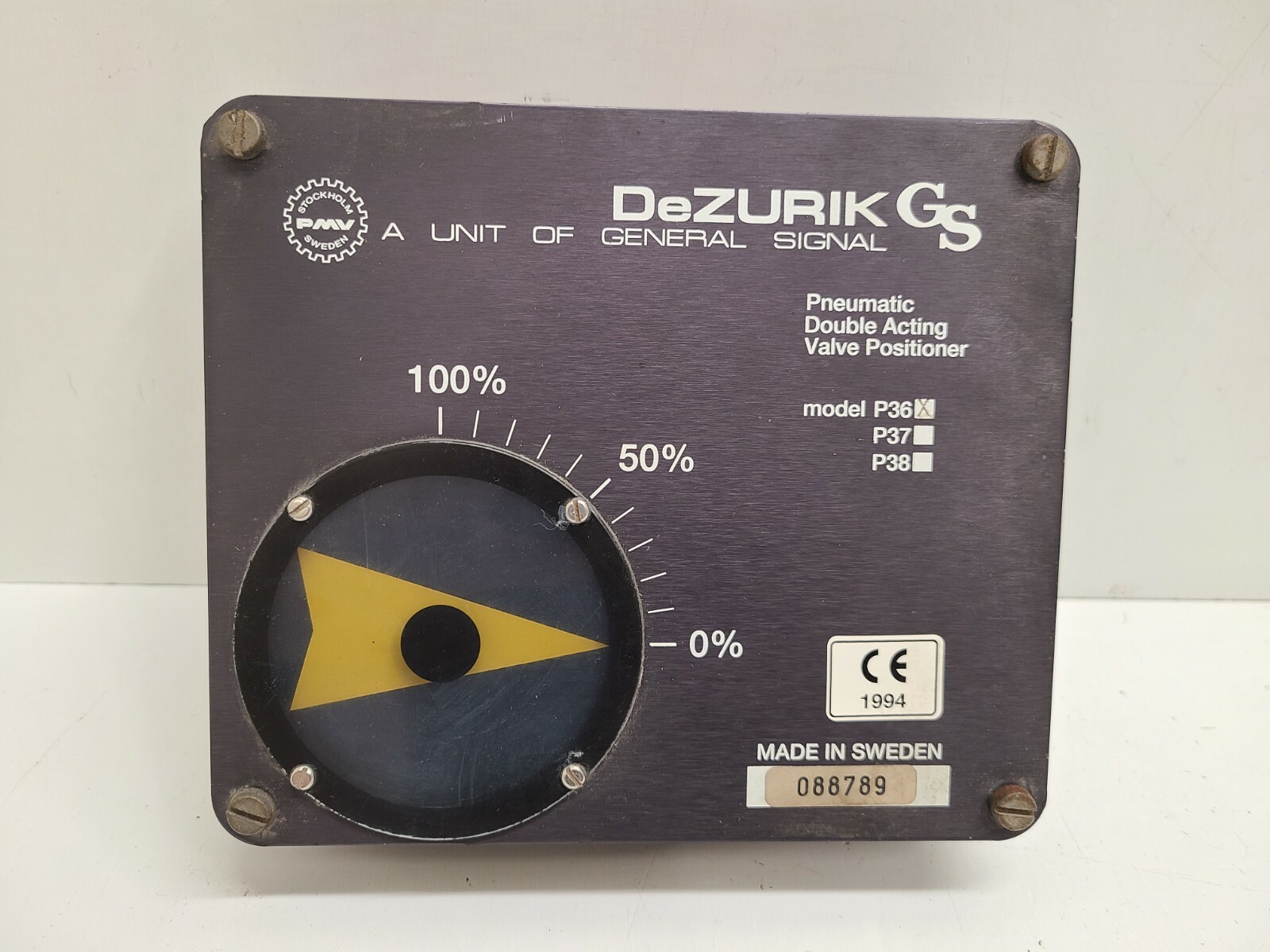 NEW OLD STOCK! PMV DEZURIK GS PNEUMATIC DOUBLE ACTING VALVE POSITIONER P36